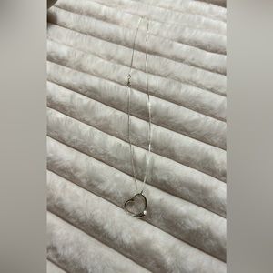 925 open heart necklace